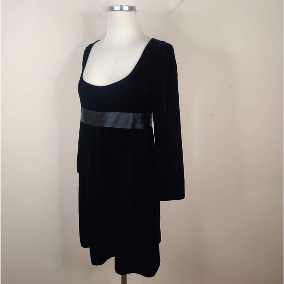 Diane Von Furstenberg Celida Velvet Dress Empire Waist - Picture 4 of 9